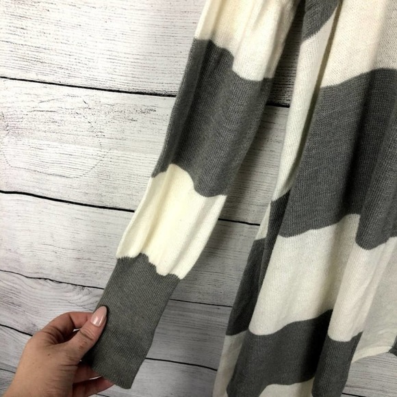 Blue Asphalt | Striped Knit Open Front Cardigan S/M - Picture 4 of 9